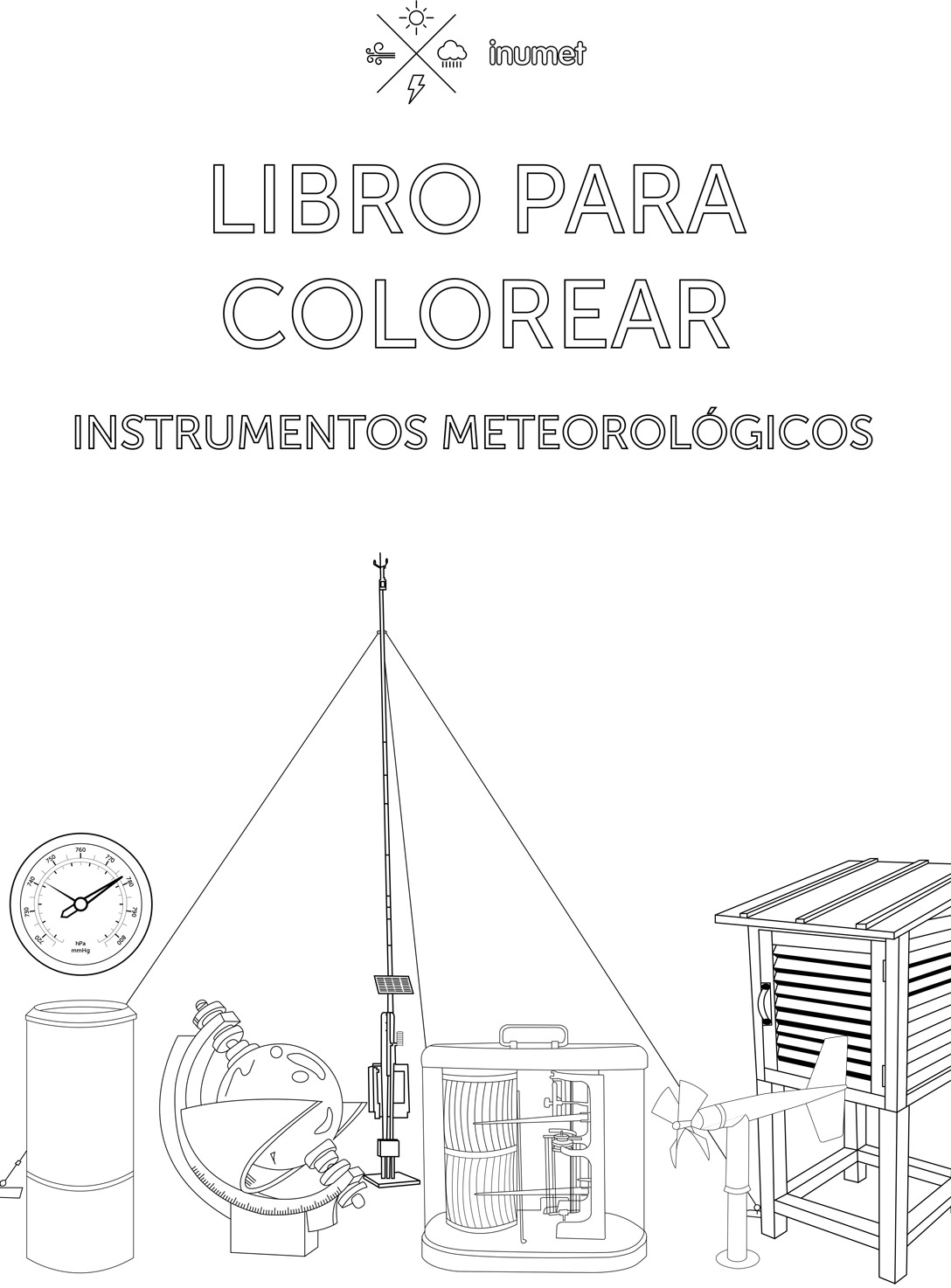 Tapa libro para colorear