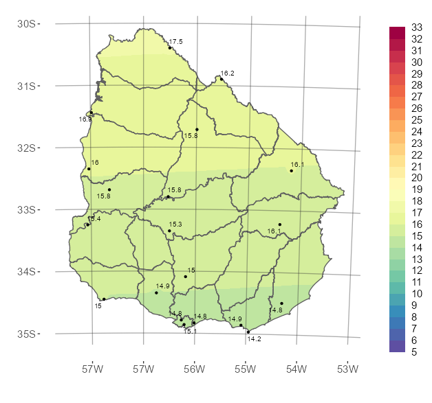 Temperatura Media Setiembre 2021