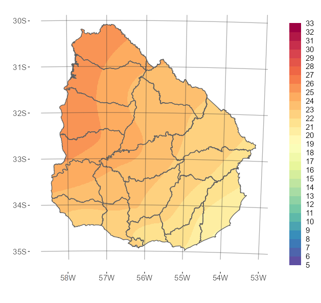 Temperatura Media Diciembre 2021